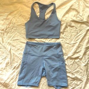 Size small Zella activewear set light blue